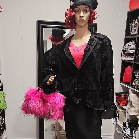 DISNEY Black Velvet Jacket - Picture 6 of 6